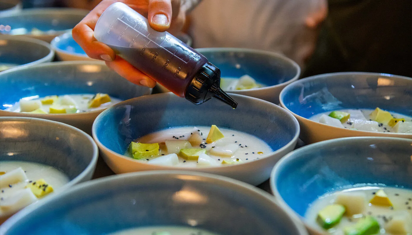 MADRE plated dish, seasonal cuisine Greenpoint Brooklyn